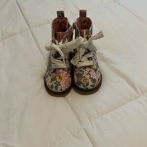 Floral Pink Kids Boots
